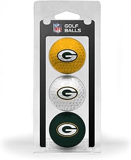 Team Golf NFL Regulation Size Golf Balls, 3 Pack, Full Color Durable Team Imprint