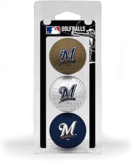 Team Golf MLB Regulation Size Golf Balls, 3 Pack, Full Color Durable Team Imprint