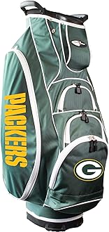 Team Golf NFL Lightweight, 10-Way Club Divider, Spring Action Stand, Insulated Cooler Pocket, Velcro Glove and Umbrella Holder & Lift Assist Handles