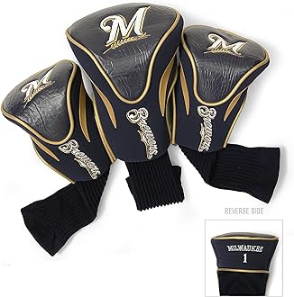 Team Golf MLB Adult-Unisex 3 Pack Contour Head Covers