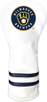 Team Golf MLB White Vintage Fairway Golf Club Headcover, Form Fitting Design, Retro Design & Superb Quality